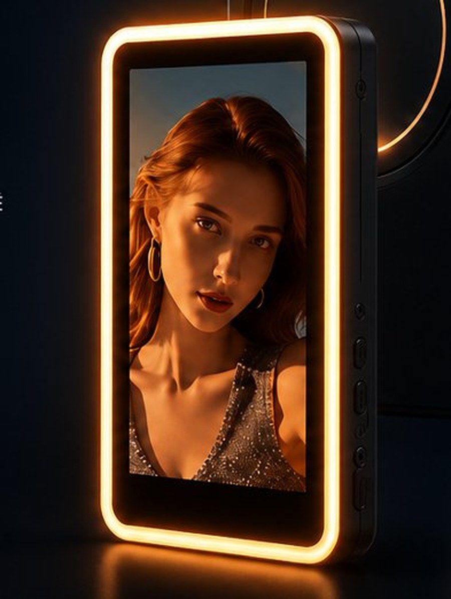 Back View, l'écran retour magnétique avec anneau lumineux pour selfies en haute qualité
